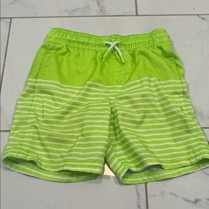 Cat & Jack Light Green Mesh Lined Shorts